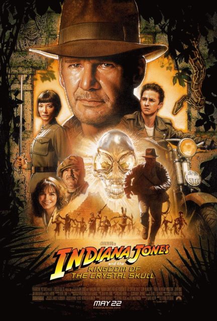 Indiana Jones et le royaume du crâne de cristal - Photos et affiches. 2 affiche poster indiana jones royaumes crâne cristal kingdom skull disney lucasfilm