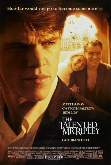 Le talentueux Mr. Ripley. 11 Affiche Poster de Le talentueux Mr. Ripley avec Matt Damon Gwyneth Paltrow et Jude Law 1999