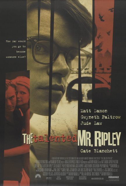Le talentueux Mr. Ripley. 12 Affiche Poster de Le talentueux Mr. Ripley avec Matt Damon Gwyneth Paltrow et Jude Law 1999