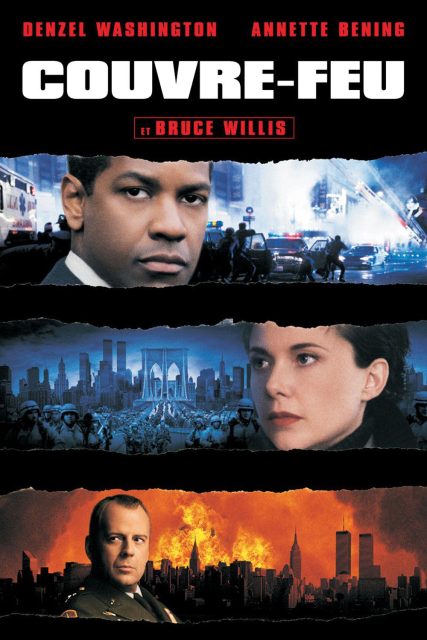 Affiche Poster de Couvre-feu avec Denzel Washington Annette Bening et Bruce Willis The siege 1998