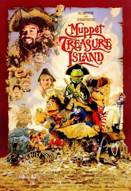 affiche poster ile trésor muppets treasure island disney