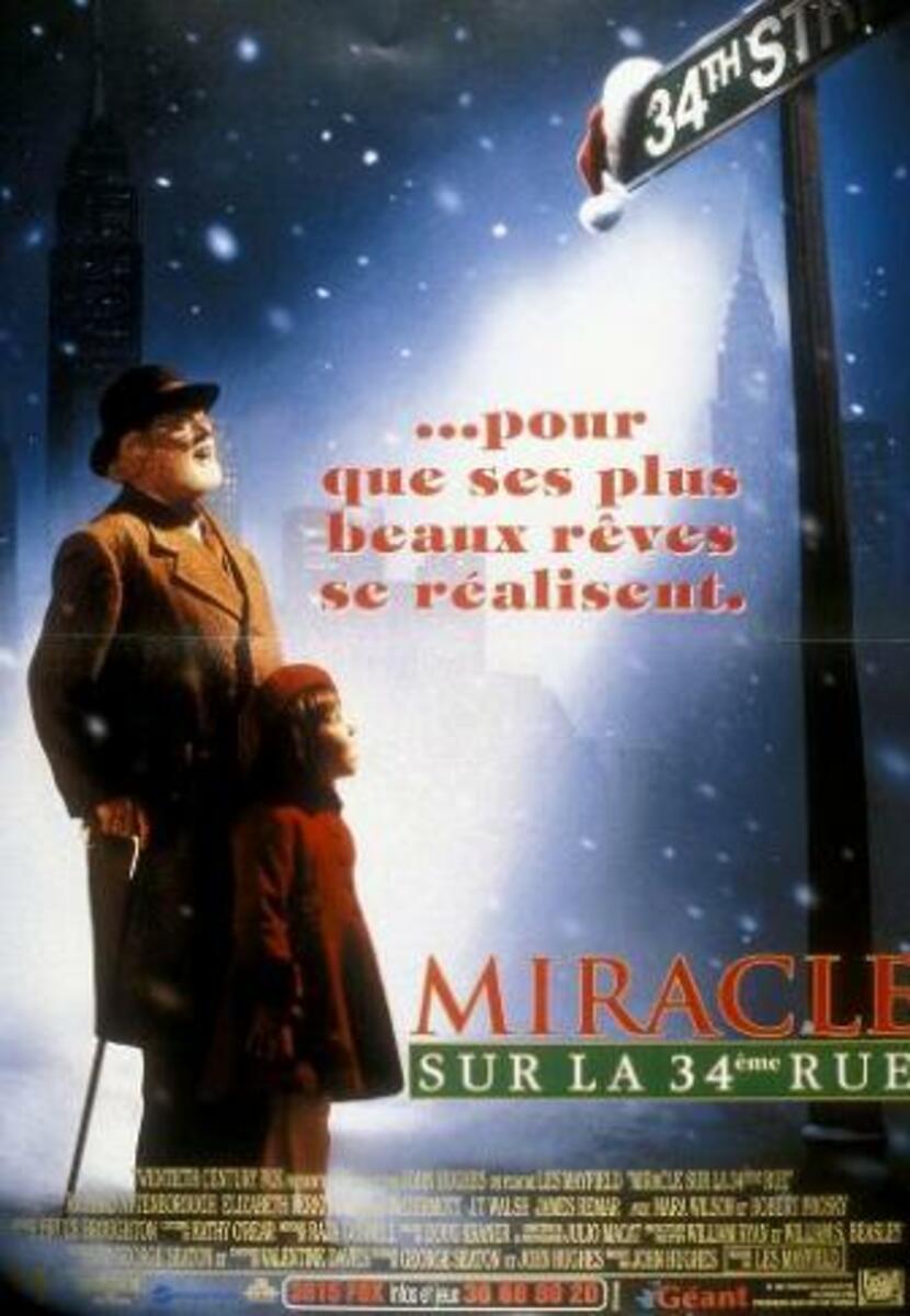 Miracle sur la 34e rue - Photos et affiches. 2 affiche poster miracle 34e rue street disney fox