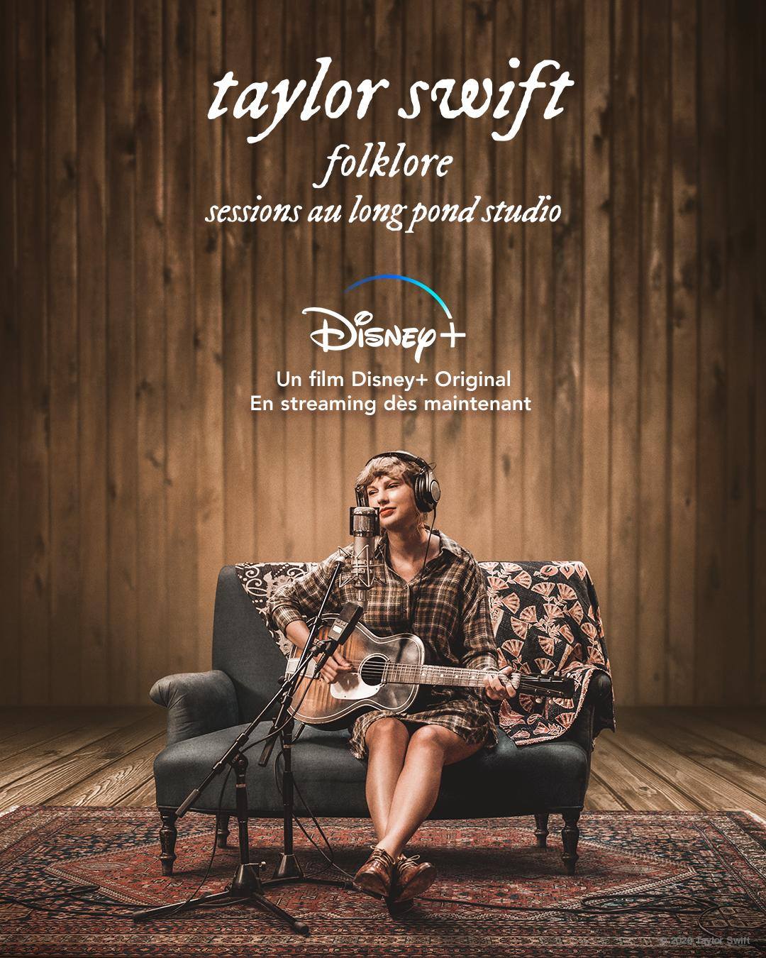 affiche poster taylor swift folklore long pond studio sessions disney