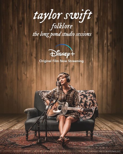 affiche poster taylor swift folklore long pond studio sessions disney