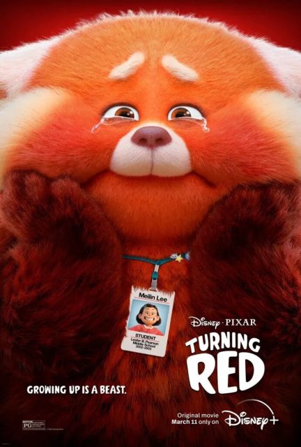 Alerte rouge - Photos et affiches. 13 Affiche Poster de Alerte rouge Turning red Pixar 2022