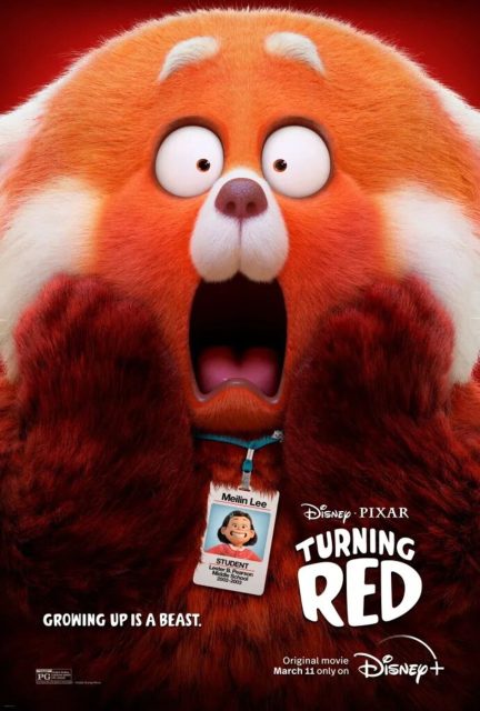 Alerte rouge - Photos et affiches. 14 Affiche Poster de Alerte rouge Turning red Pixar 2022