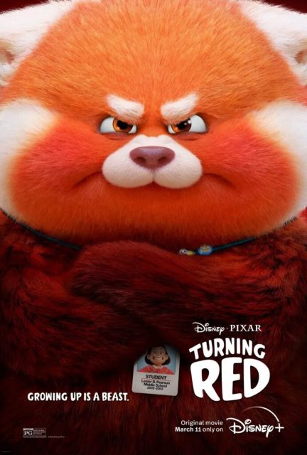 Alerte rouge - Photos et affiches. 15 Affiche Poster de Alerte rouge Turning red Pixar 2022
