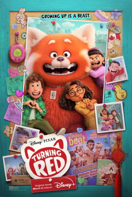 Alerte rouge - Photos et affiches. 5 Affiche Poster de Alerte rouge Turning red Pixar 2022