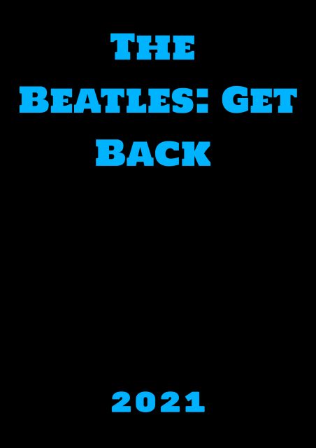 affiche poster beatles get back disney