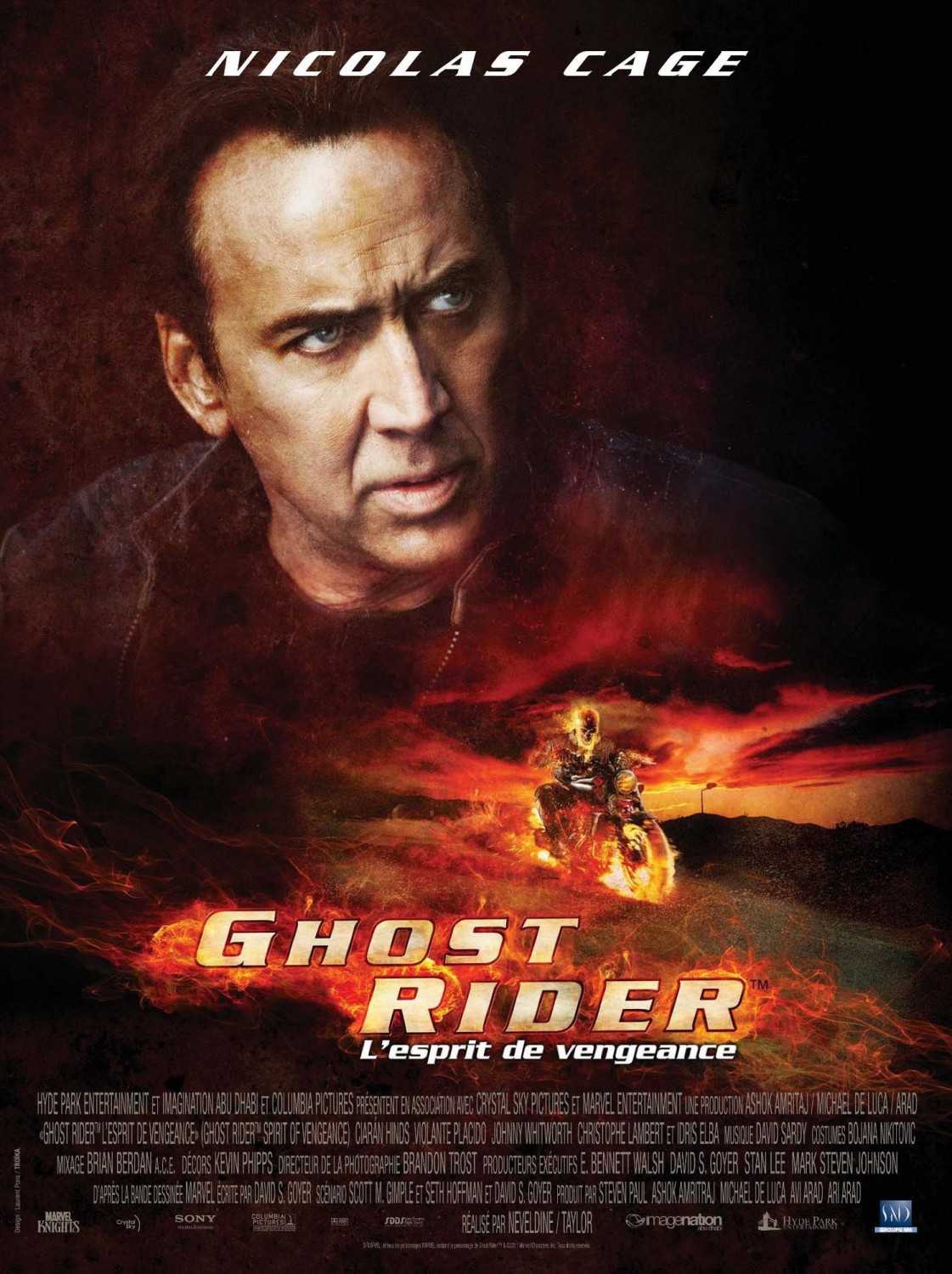 Ghost Rider 2 : l'esprit de vengeance - Photos et affiches. 1 affiche poster ghost rider 2 esprit vengeance spirit disney marvel
