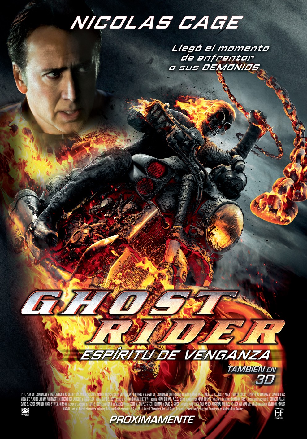 Ghost Rider 2 : l'esprit de vengeance - Photos et affiches. 5 affiche poster ghost rider 2 esprit vengeance spirit disney marvel