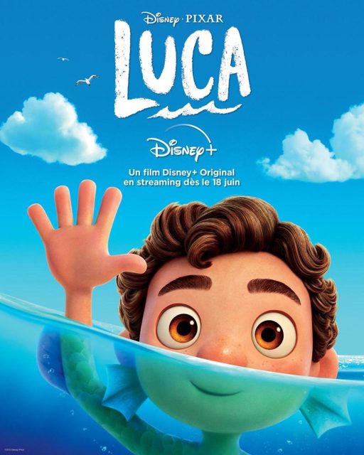 Luca - Photos et affiches. 4 Affiche Poster de Luca Pixar 2021
