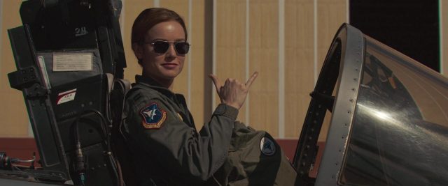 Captain Marvel. 6 Brie Larson et Samuel L. Jackson dans Captain Marvel 2019