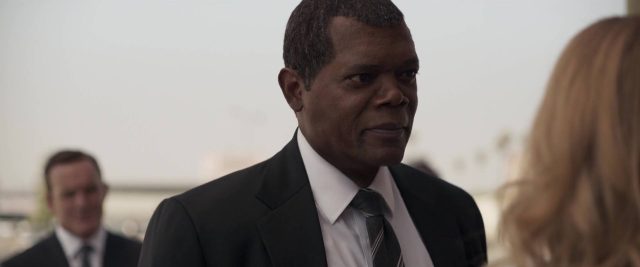Captain Marvel. 5 Brie Larson et Samuel L. Jackson dans Captain Marvel 2019