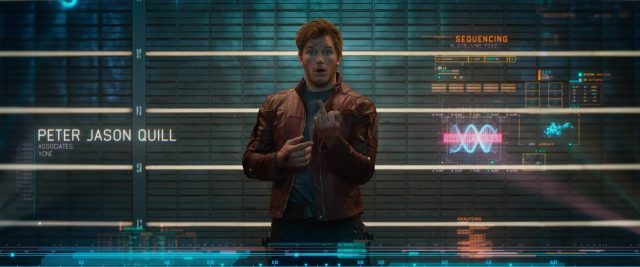Les Gardiens de la Galaxie. 4 Chris Pratt et Zoe Saldana dans Les Gardiens de la Galaxie 2014