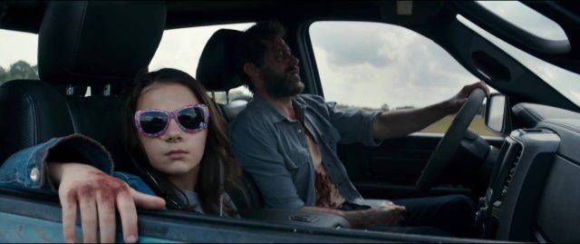 Logan. 6 Hugh Jackman Patrick Stewart et Dafne Keen dans Logan 2017