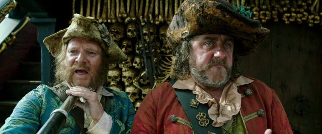 Pirates des Caraïbes : la vengeance de Salazar - Photos et affiches. 43 Johnny Depp Javier Bardem et Geoffrey Rush dans Pirates des Caraïbes : la vengeance de Salazar 2017