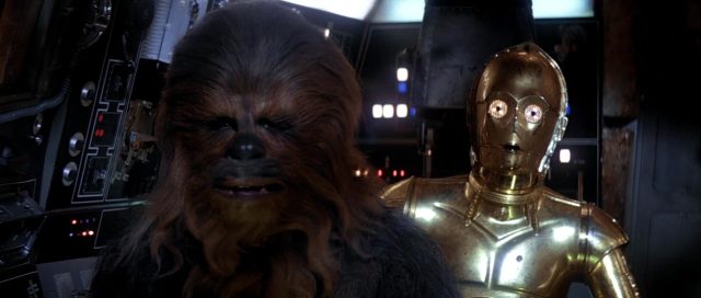 Mark Hamill Harrison Ford et Carrie Fisher dans Star Wars L’empire contre-attaque Strikes Back 1980