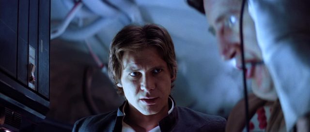 Mark Hamill Harrison Ford et Carrie Fisher dans Star Wars L’empire contre-attaque Strikes Back 1980