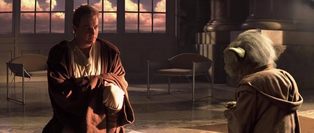 Star Wars : Episode I - La menace fantôme - Photos et affiches. 31 Liam Neeson Ewan McGregor et Nathalie Portman dans Star Wars La menace fantôme Phantom 1999