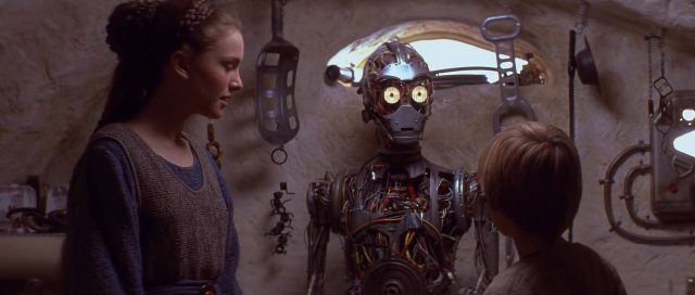 Star Wars : Episode I - La menace fantôme - Photos et affiches. 21 Liam Neeson Ewan McGregor et Nathalie Portman dans Star Wars La menace fantôme Phantom 1999