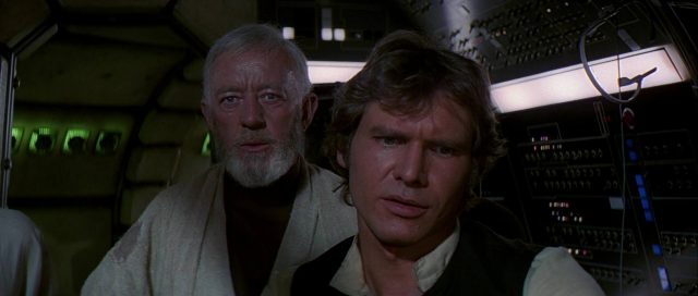 Mark Hamill Harrison Ford et Carrie Fisher dans Star Wars Un nouvel espoir New hope 1977