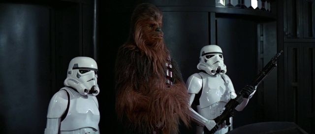 Mark Hamill Harrison Ford et Carrie Fisher dans Star Wars Un nouvel espoir New hope 1977