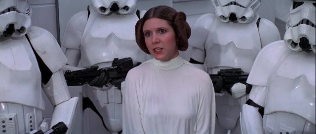 Mark Hamill Harrison Ford et Carrie Fisher dans Star Wars Un nouvel espoir New hope 1977