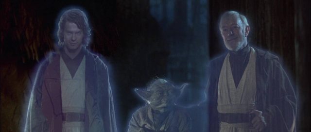 Mark Hamill Harrison Ford et Carrie Fisher dans Star Wars Le retour du Jedi Return 1983
