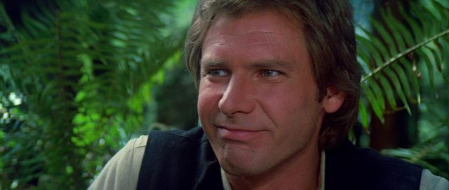 Mark Hamill Harrison Ford et Carrie Fisher dans Star Wars Le retour du Jedi Return 1983