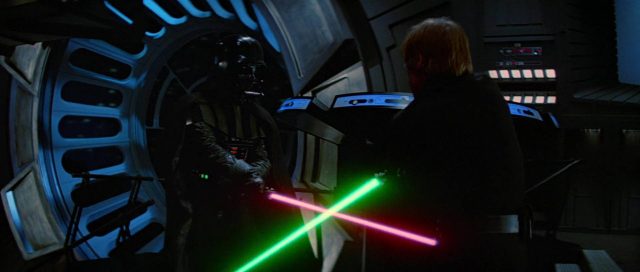 Mark Hamill Harrison Ford et Carrie Fisher dans Star Wars Le retour du Jedi Return 1983