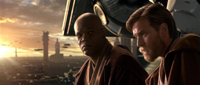Star Wars : Episode III - La revanche des Sith - Photos et affiches. 41 Hayden Christensen Ewan McGregor et Nathalie Portman dans Star Wars La revanche des Sith Revenge 2005