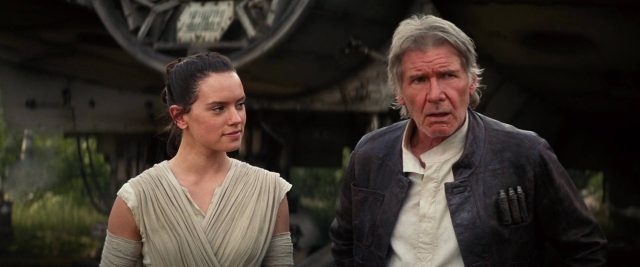 Daisy Ridley Adam Driver et Oscar Isaac dans Star Wars Le réveil de la force Awakens 2015