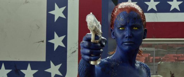 X-Men : days of future past - Photos et affiches. 55 Hugh Jackman James McAvoy Michael Fassbender et Jennifer Lawrence dans X-Men : days of future past 2014