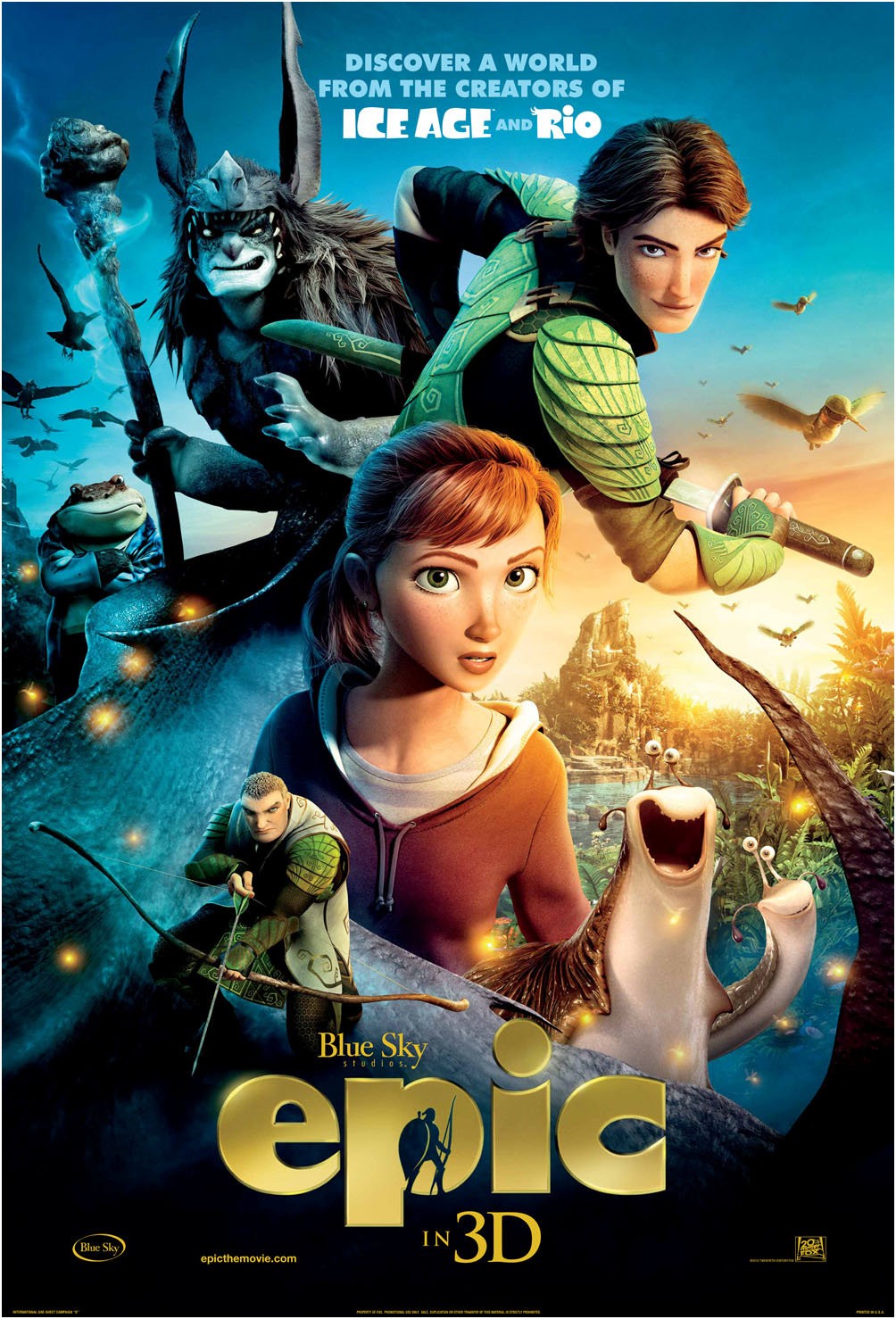 affiche poster epic bataille royaume secret disney blue sky