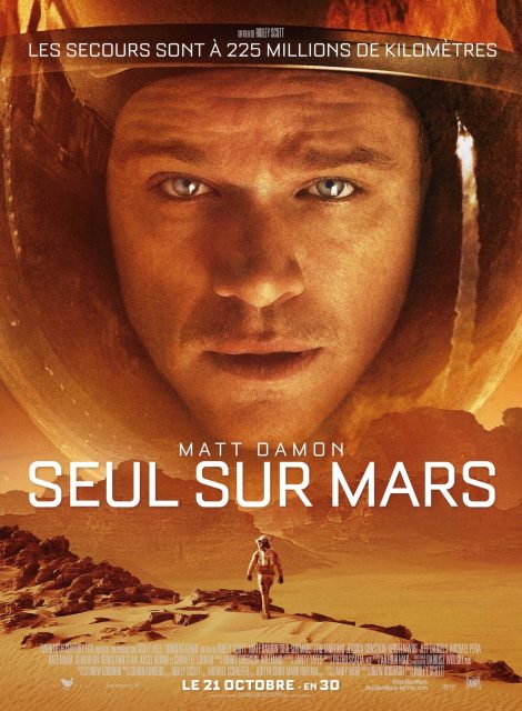 Seul sur Mars. 1 affiche poster seul mars martian