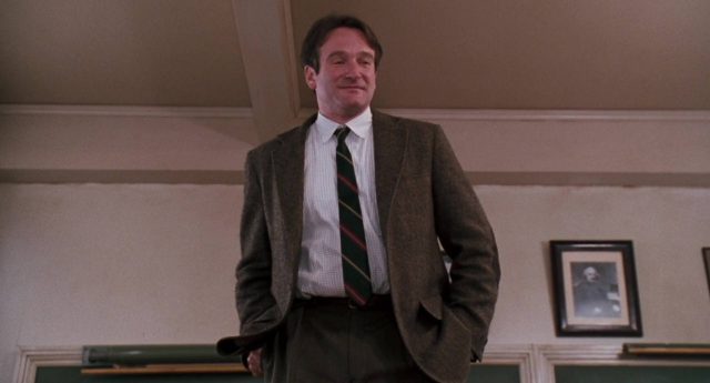 Robin Williams dans Le cercle des poètes disparus Dead Poets Society 1989
