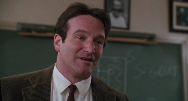 Robin Williams dans Le cercle des poètes disparus Dead Poets Society 1989