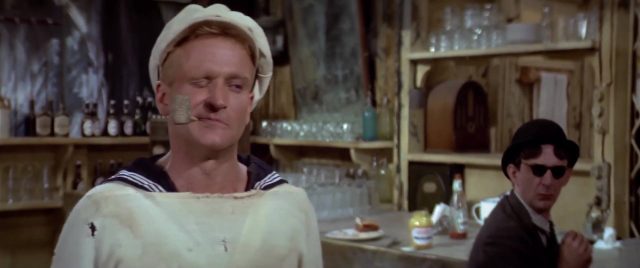 Robin Williams et Shelley Duvall dans Popeye 1980
