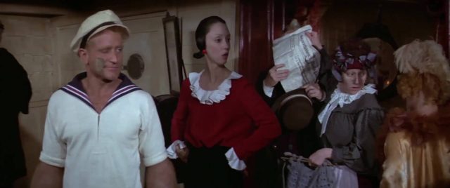 Robin Williams et Shelley Duvall dans Popeye 1980