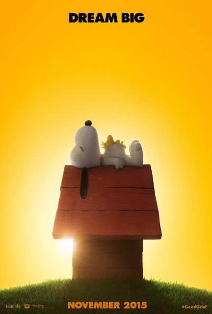 affiche poster snoopy peanuts film movie disney blue sky