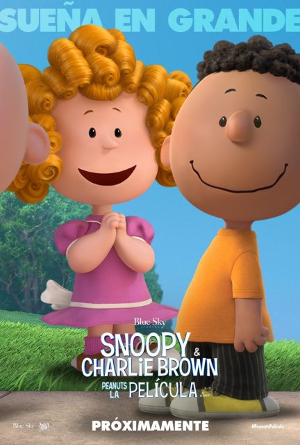 affiche poster snoopy peanuts film movie disney blue sky
