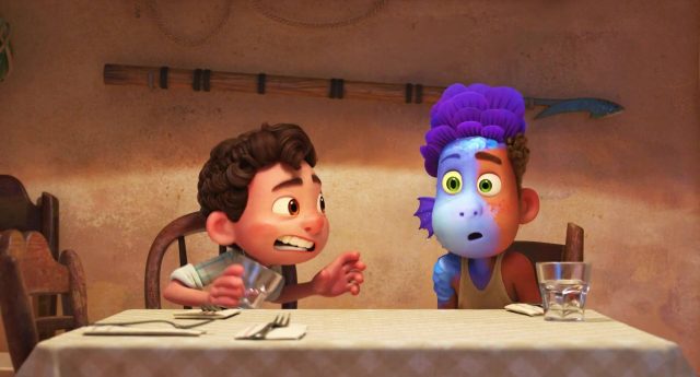 Luca - Photos et affiches. 34 Scène de Luca Pixar 2021