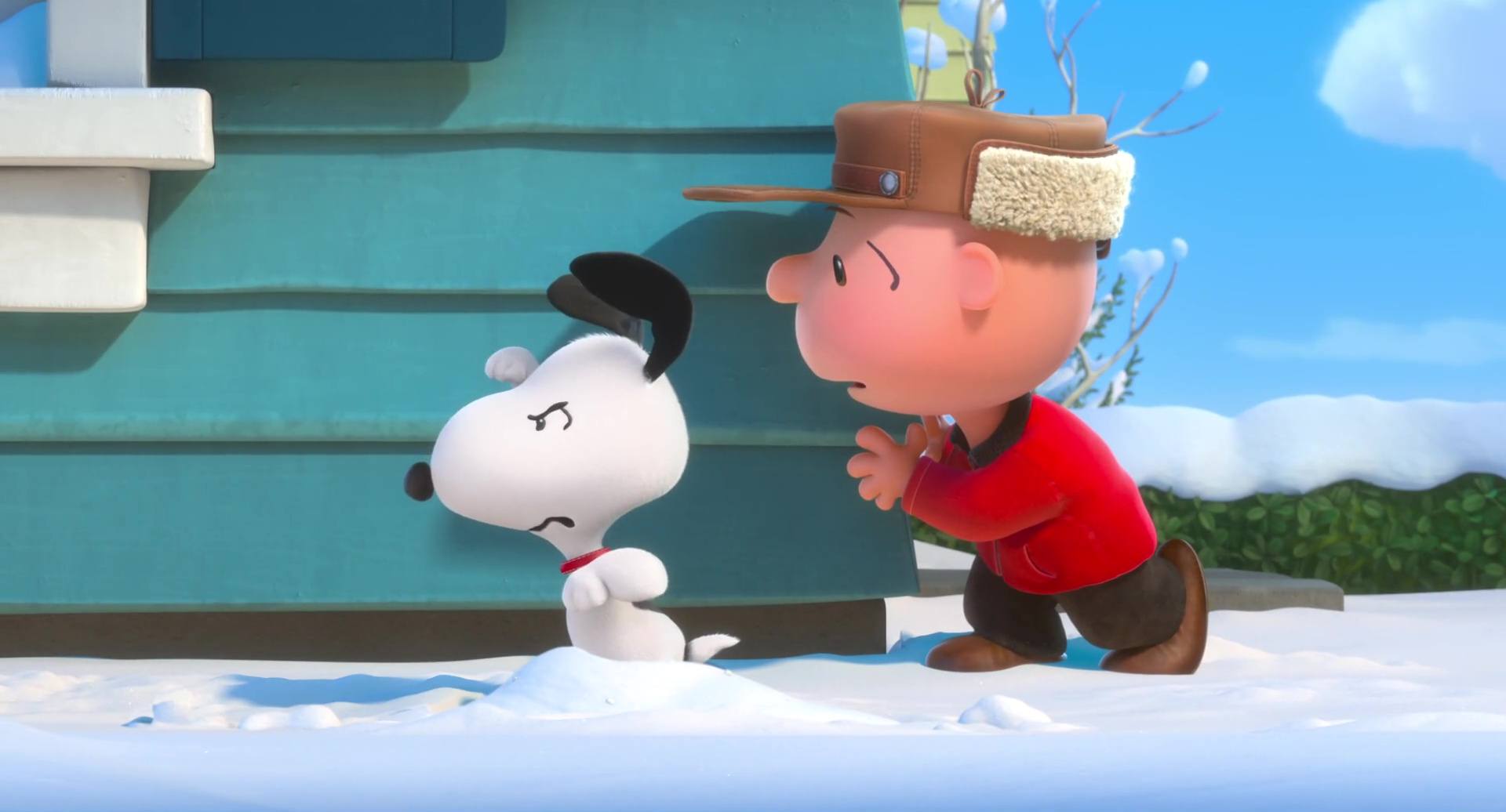 image snoopy peanuts film movie disney blue sky