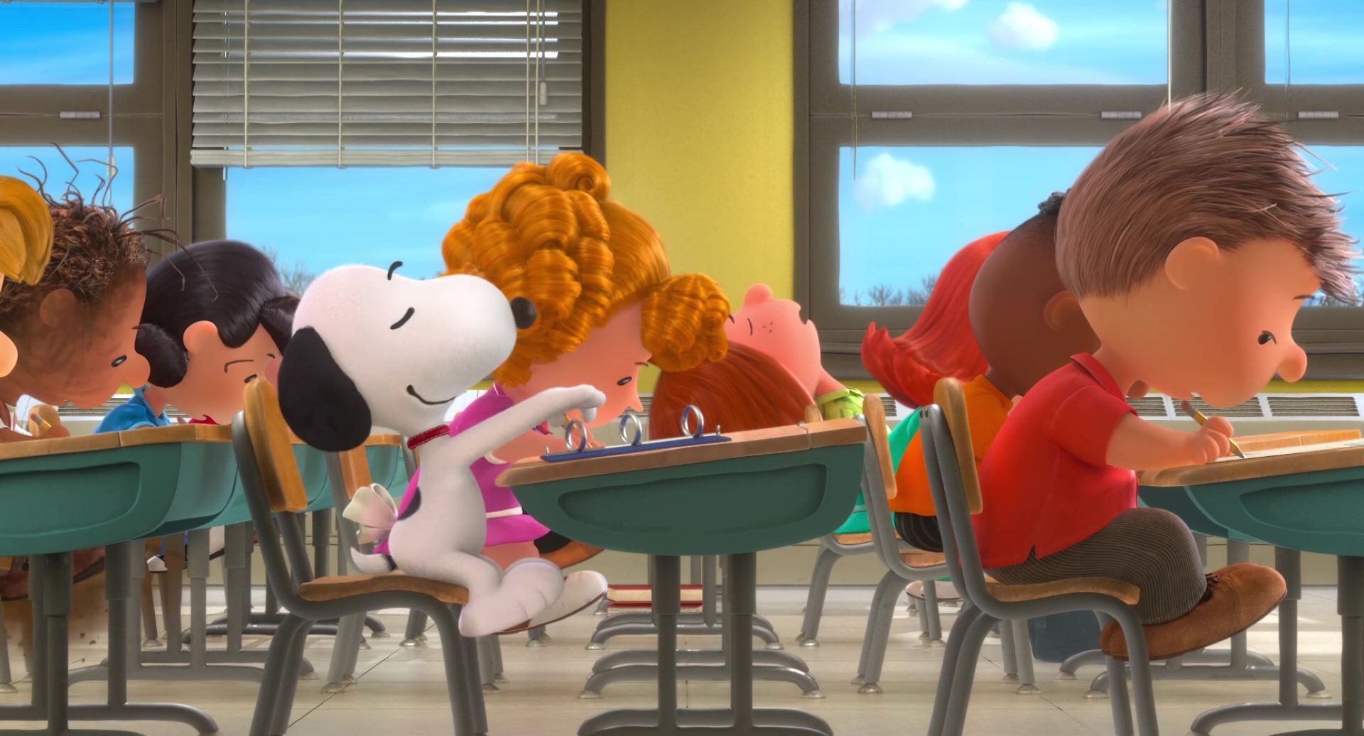 image snoopy peanuts film movie disney blue sky