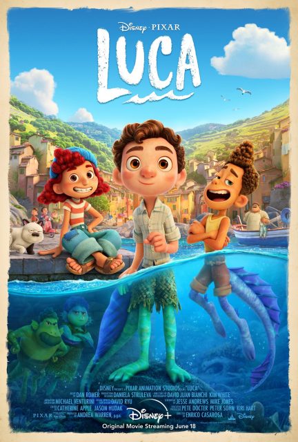 Luca - Photos et affiches. 2 Affiche Poster de Luca Pixar 2021