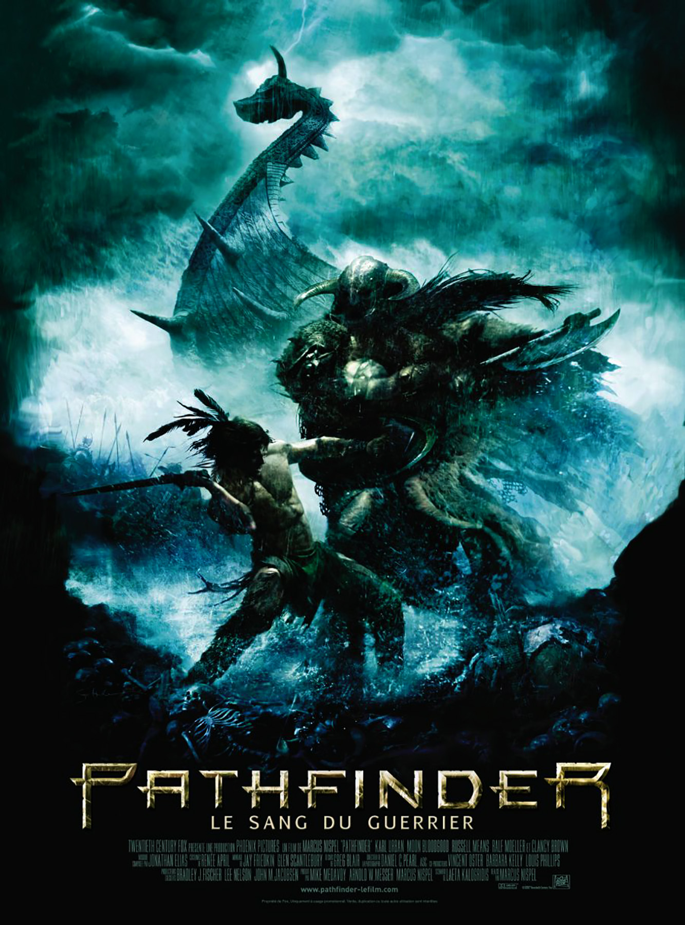 affiche poster pathfinder sang guerrier disney fox