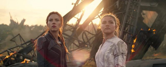 Black Widow. 9 Scarlett Johansson Florence Pugh et David Harbour dans Black Widow 2021