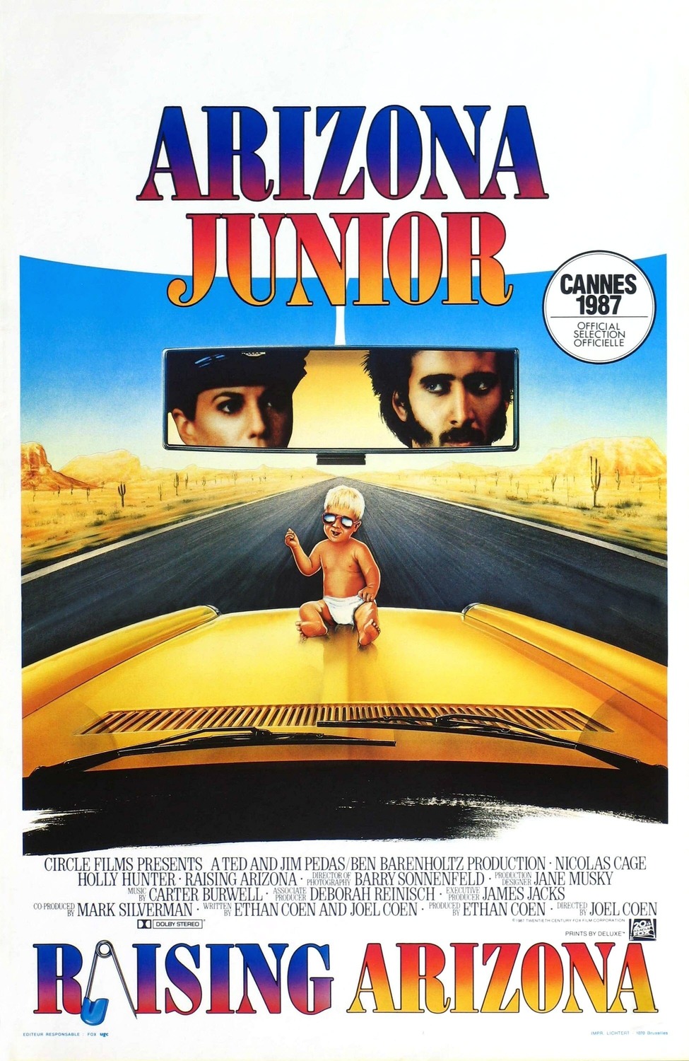 affiche poster raising arizona junior disney fox