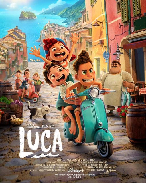 Luca - Photos et affiches. 1 Affiche Poster de Luca Pixar 2021